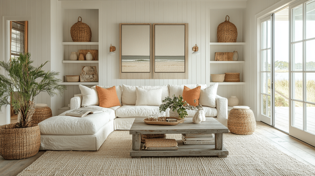 coastal farmhouse decor