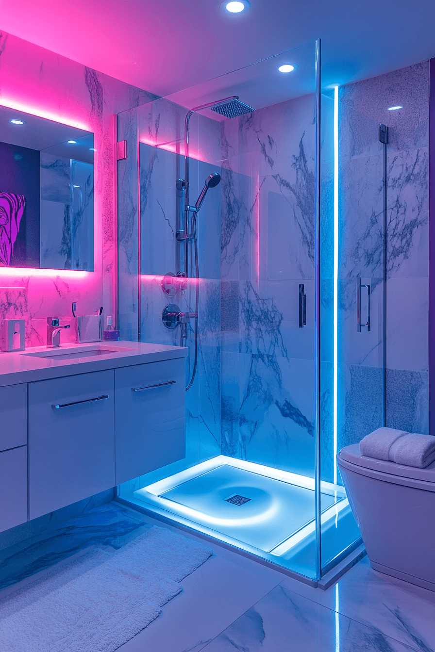dopamine decor bathroom