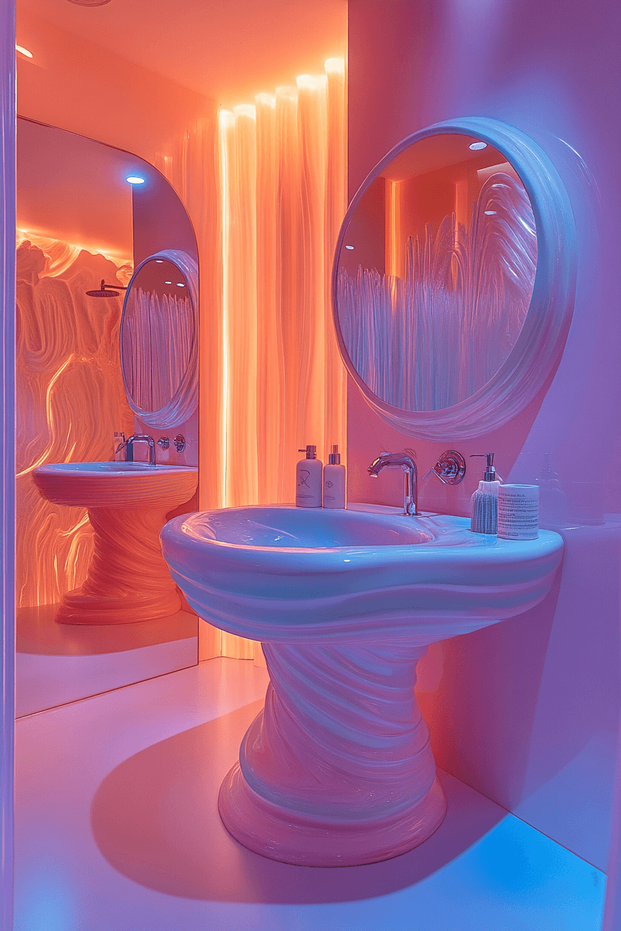 dopamine decor bathroom