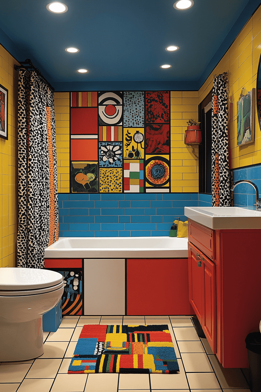 dopamine decor bathroom