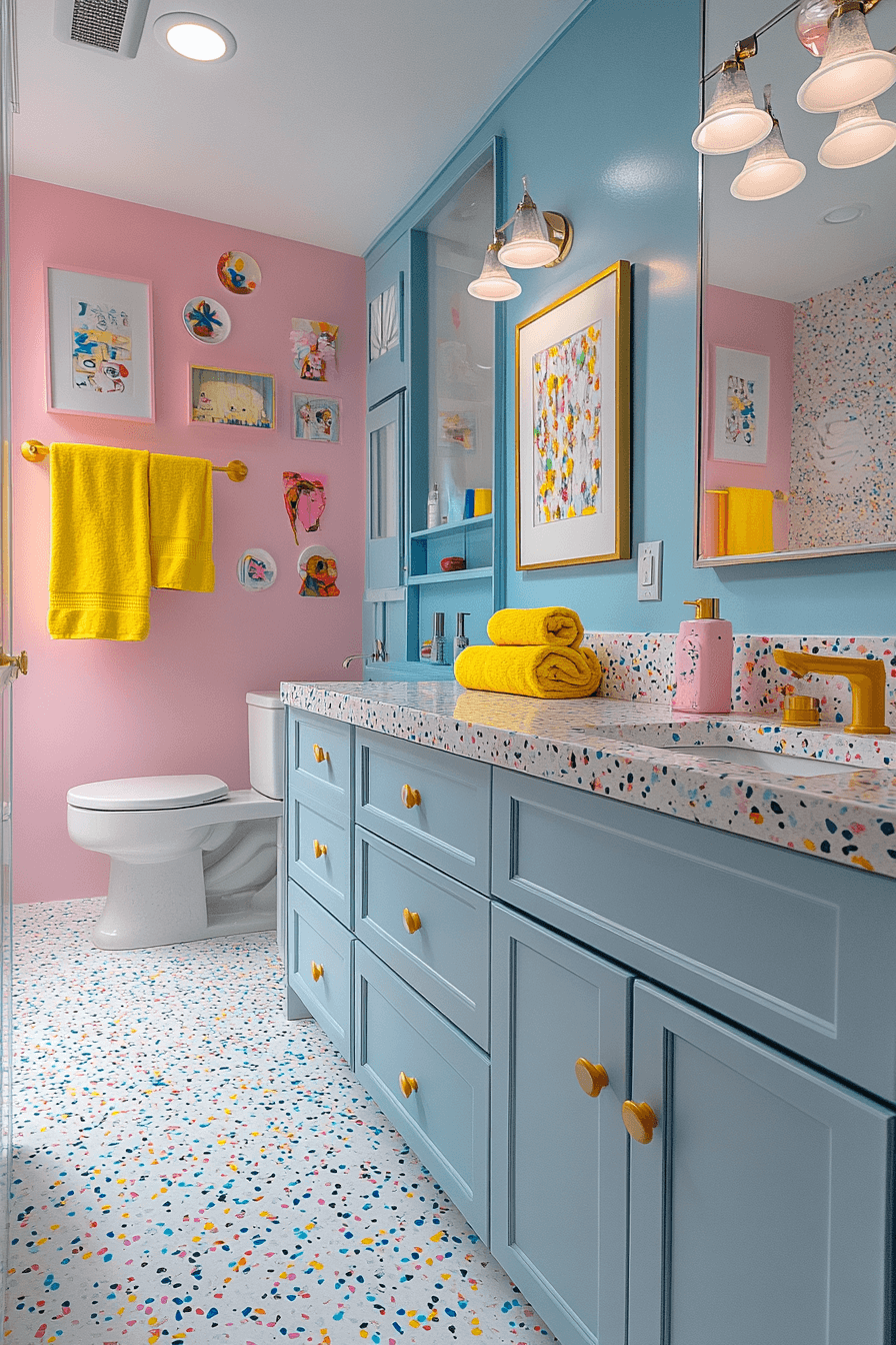 dopamine decor bathroom