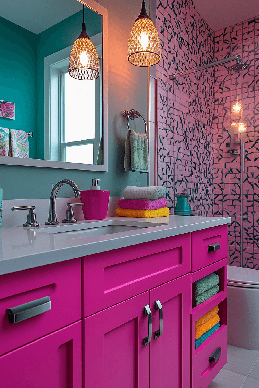 dopamine decor bathroom