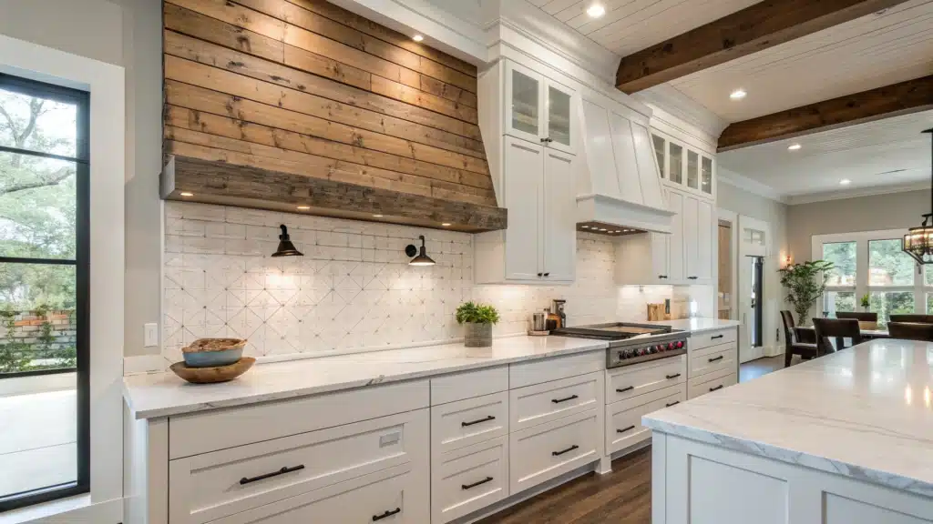 shiplap backsplash kitchen