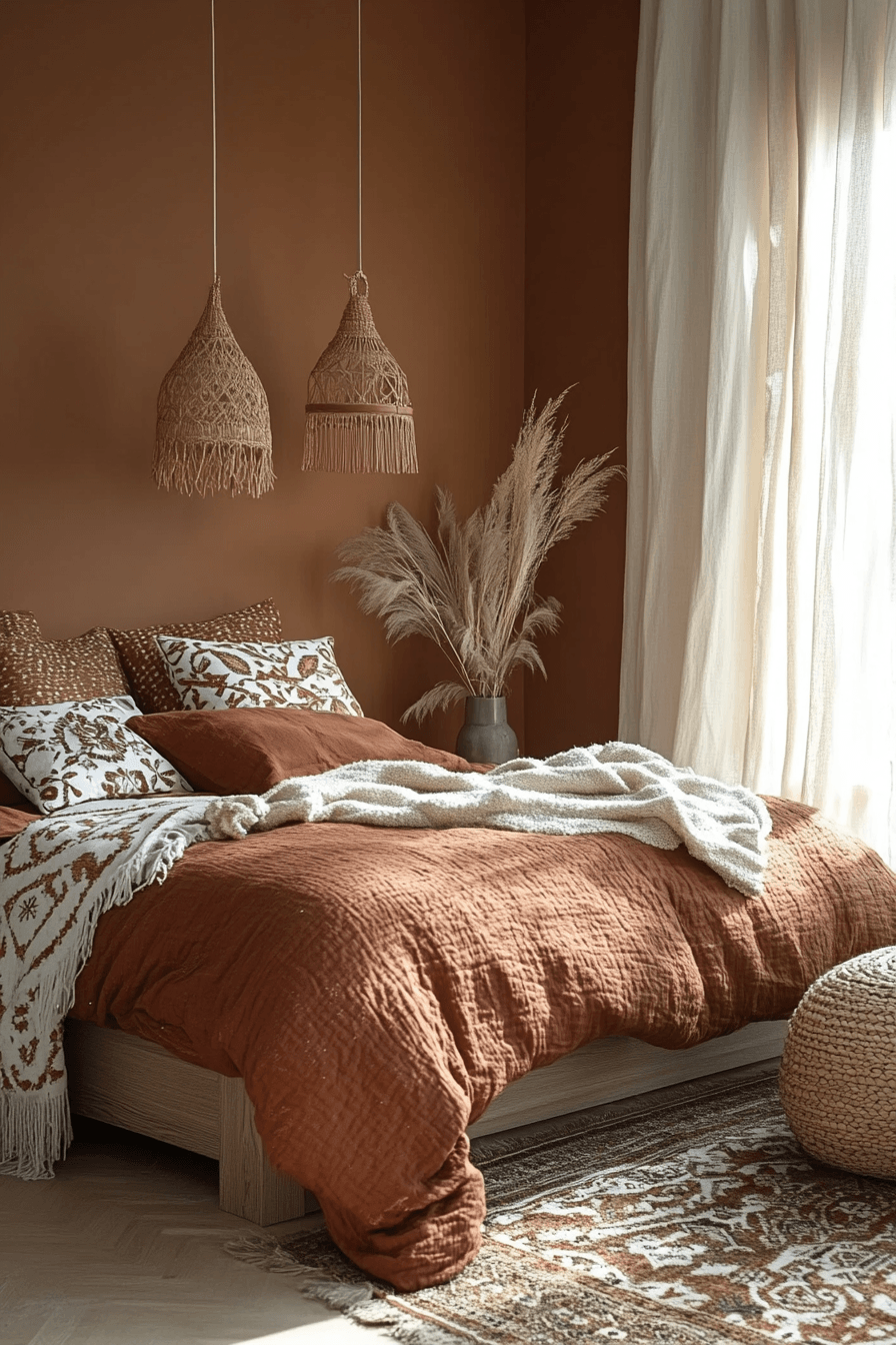 Terracotta Boho Bedroom Ideas