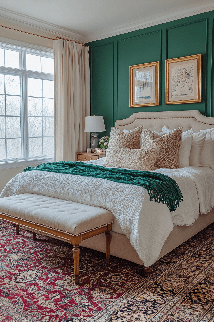 jewel tone bedroom
