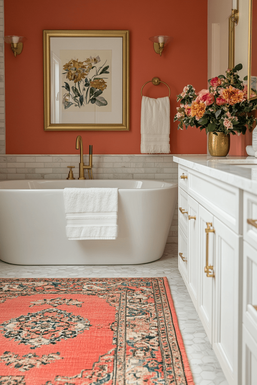 jewel tone bathroom