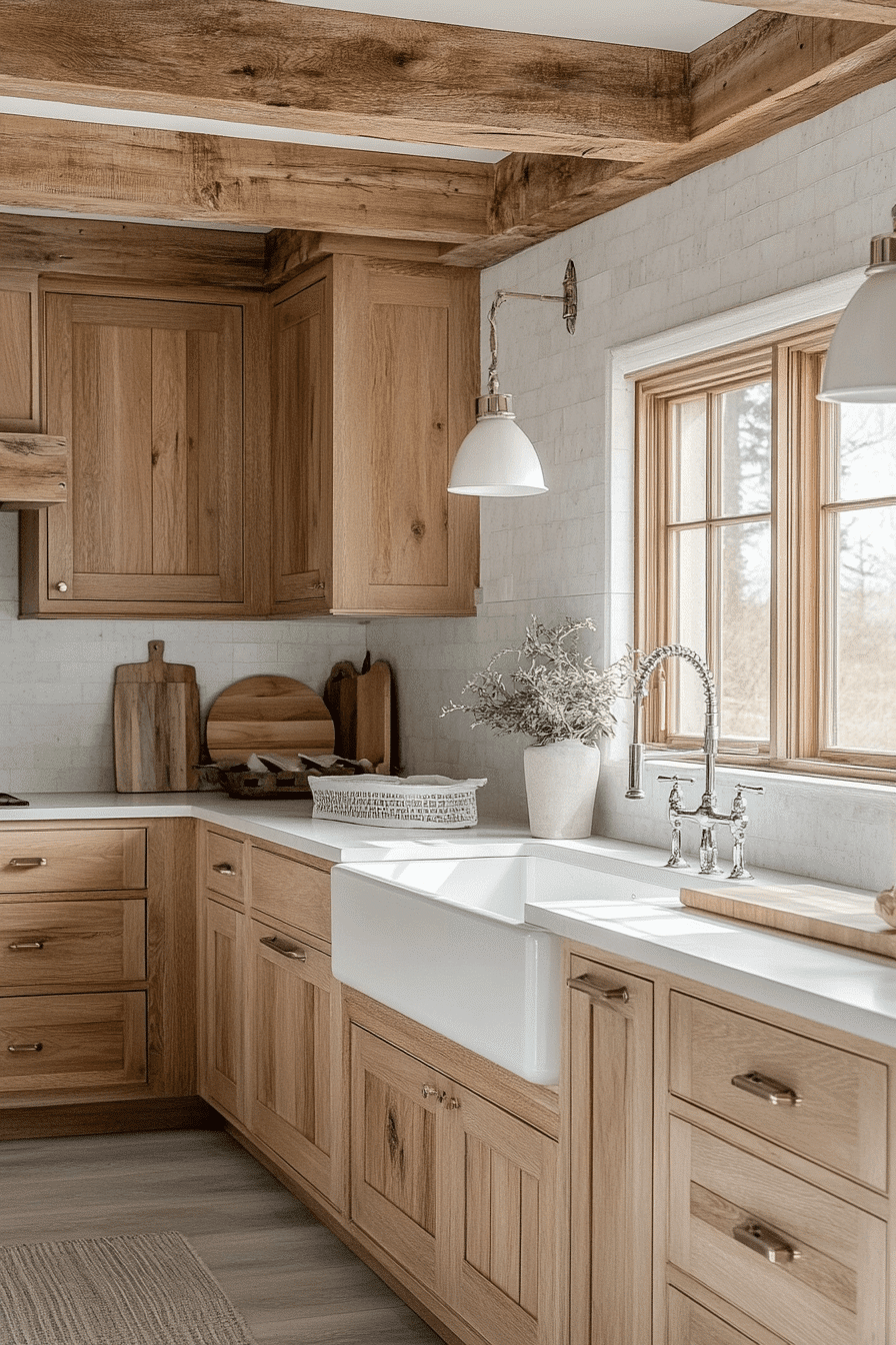 Rustic Farmhouse Kitchen Cabinets