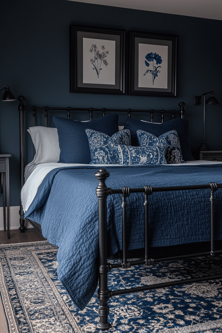 jewel tone bedroom