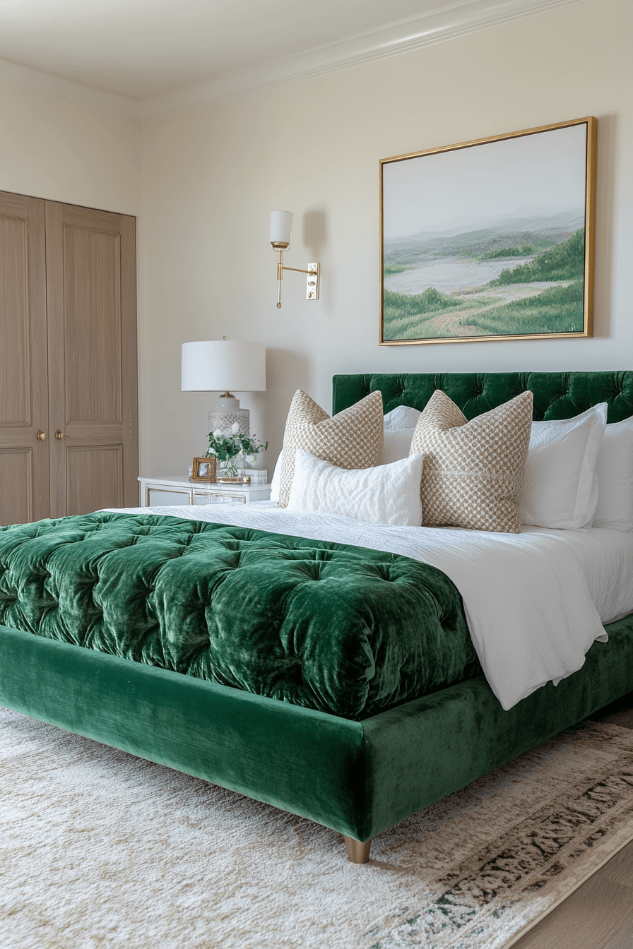 jewel tone bedroom