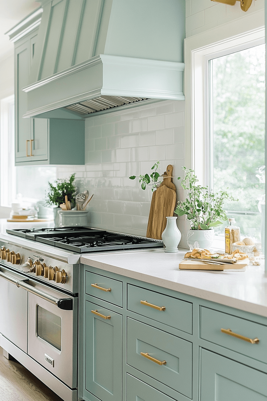 Light Blue Kitchen Cabinets