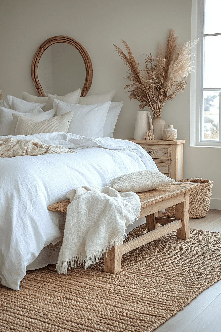 White Boho Bedroom Ideas