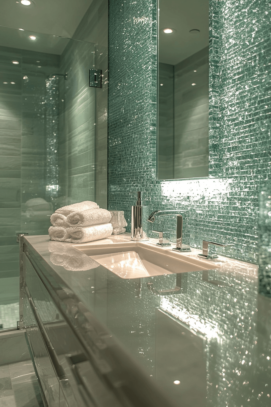 jewel tone bathroom