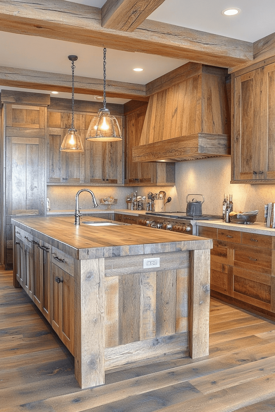 Rustic Farmhouse Kitchen Cabinets