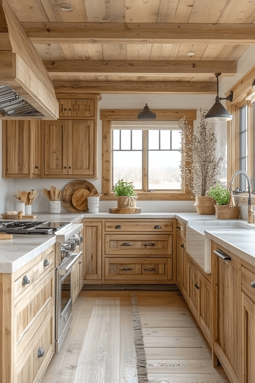 Rustic Farmhouse Kitchen Cabinets