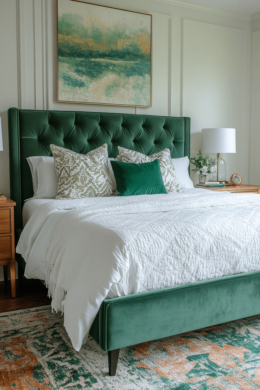 jewel tone bedroom