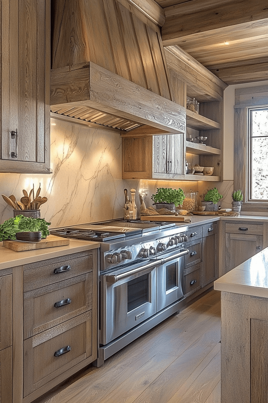 Rustic Farmhouse Kitchen Cabinets