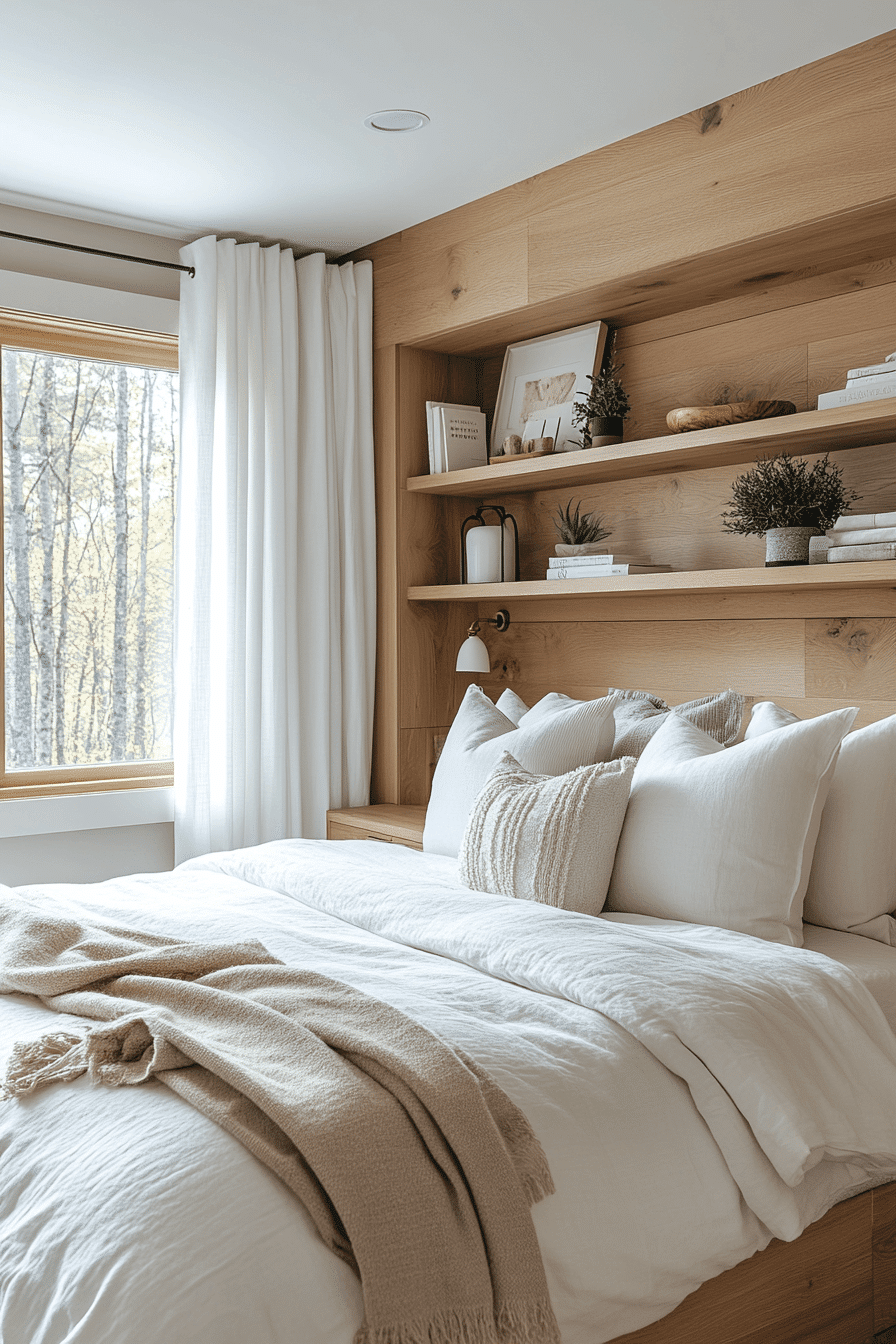 natural wood bedroom ideas