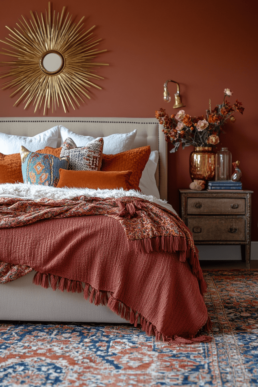 Terracotta Boho Bedroom Ideas