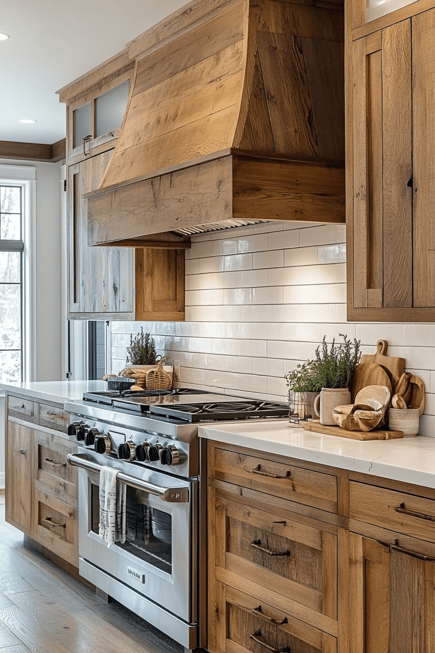 Rustic Farmhouse Kitchen Cabinets