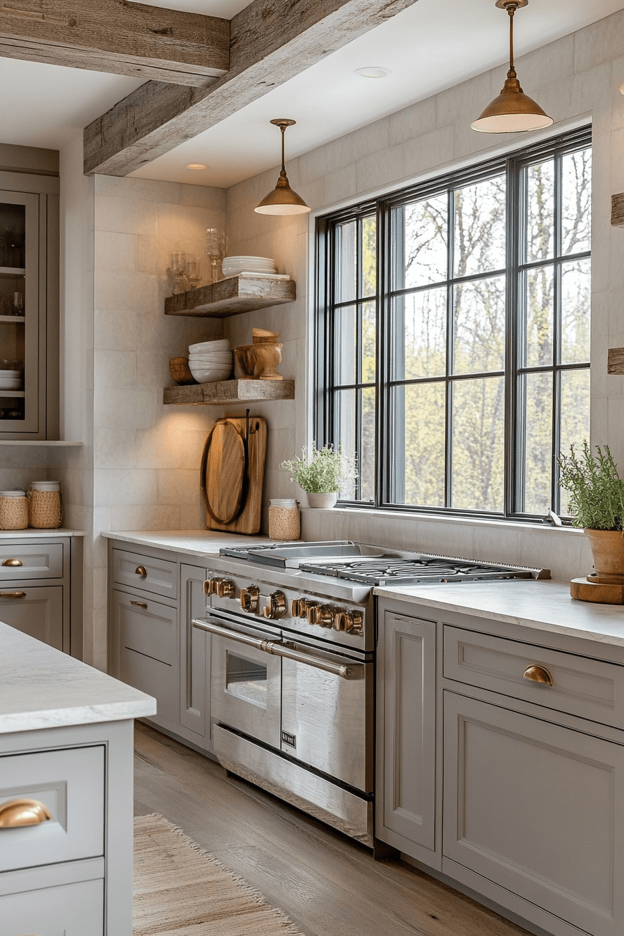 Rustic Farmhouse Kitchen Cabinets