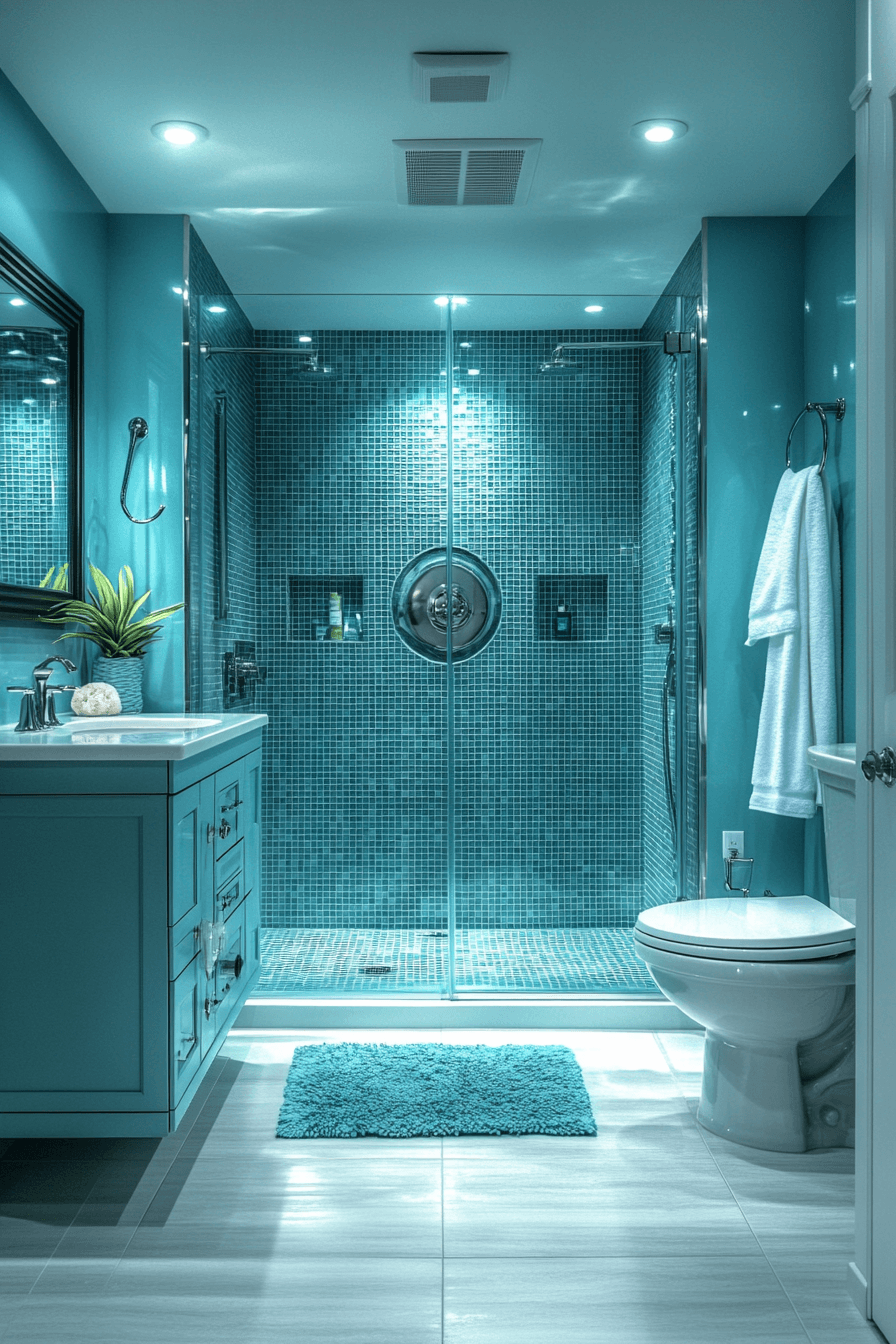 jewel tone bathroom