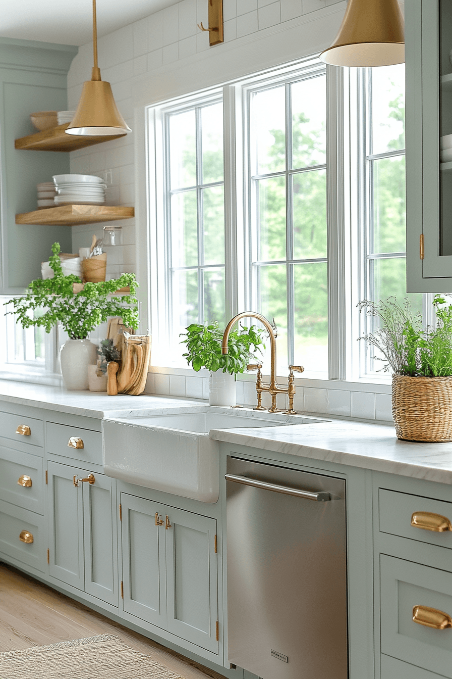 Light Blue Kitchen Cabinets