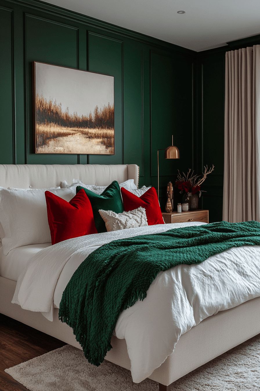 jewel tone bedroom