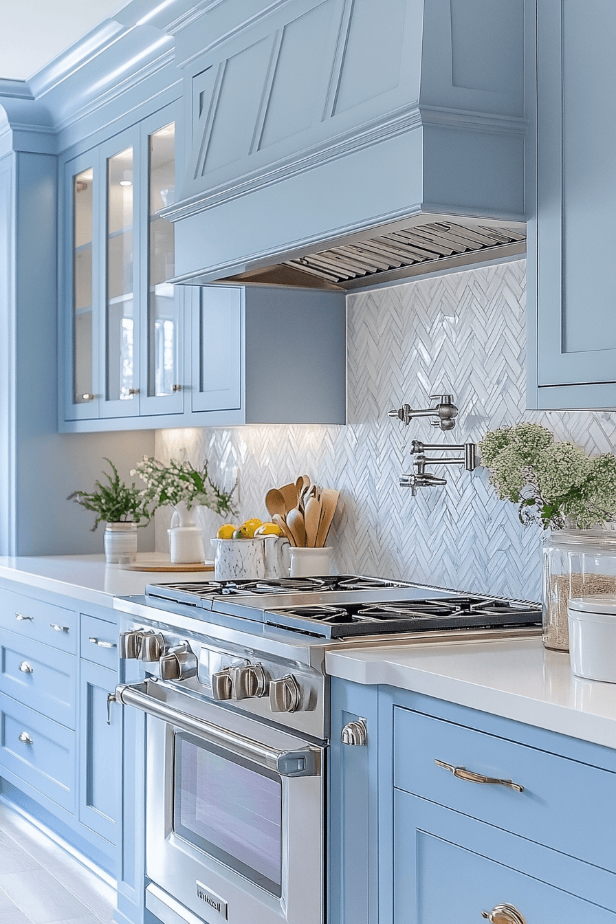 Light Blue Kitchen Cabinets