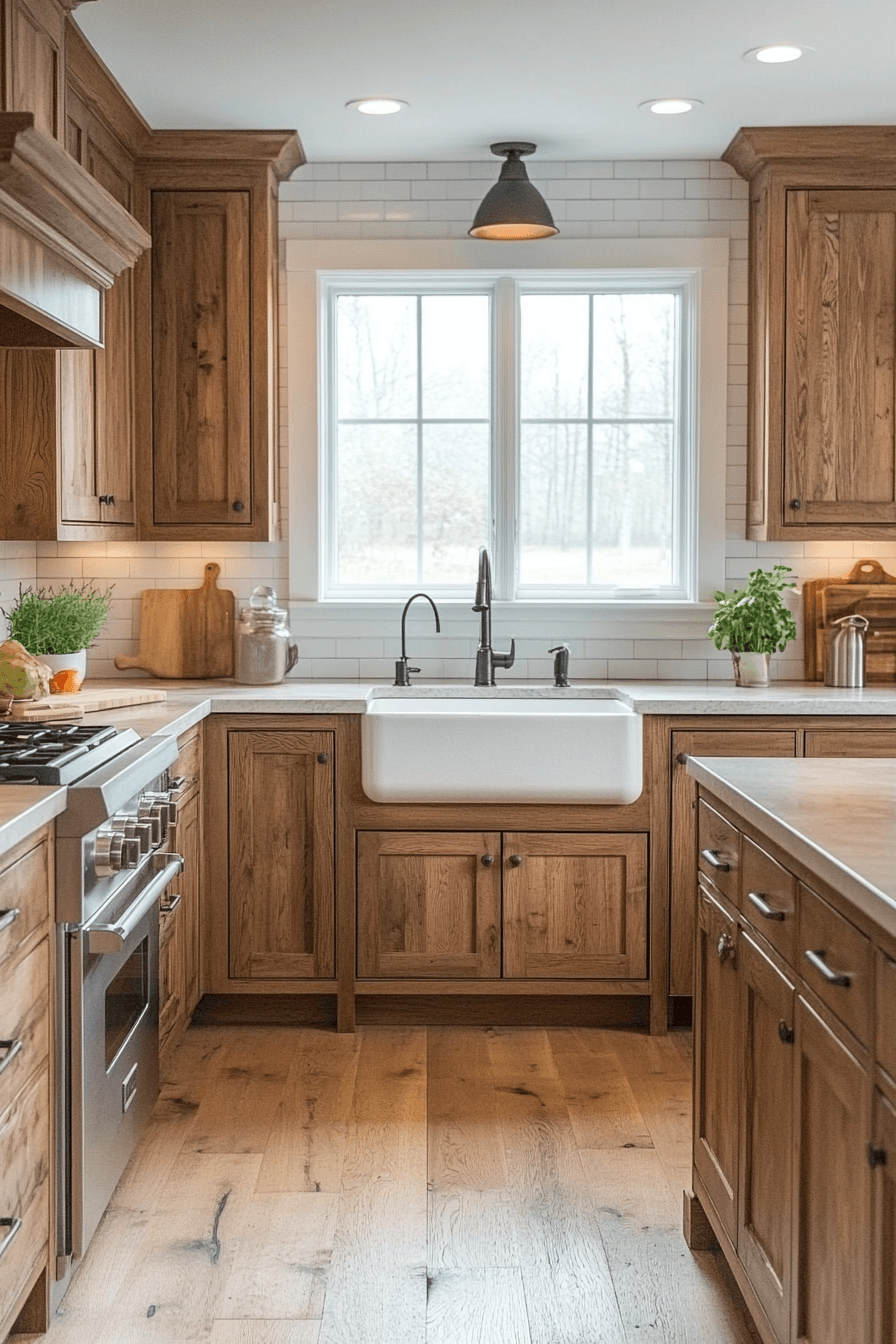 Rustic Farmhouse Kitchen Cabinets