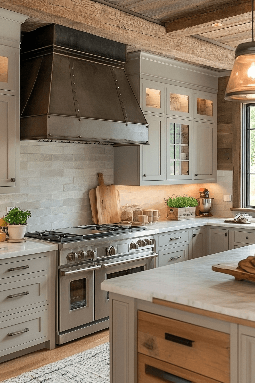 Rustic Farmhouse Kitchen Cabinets