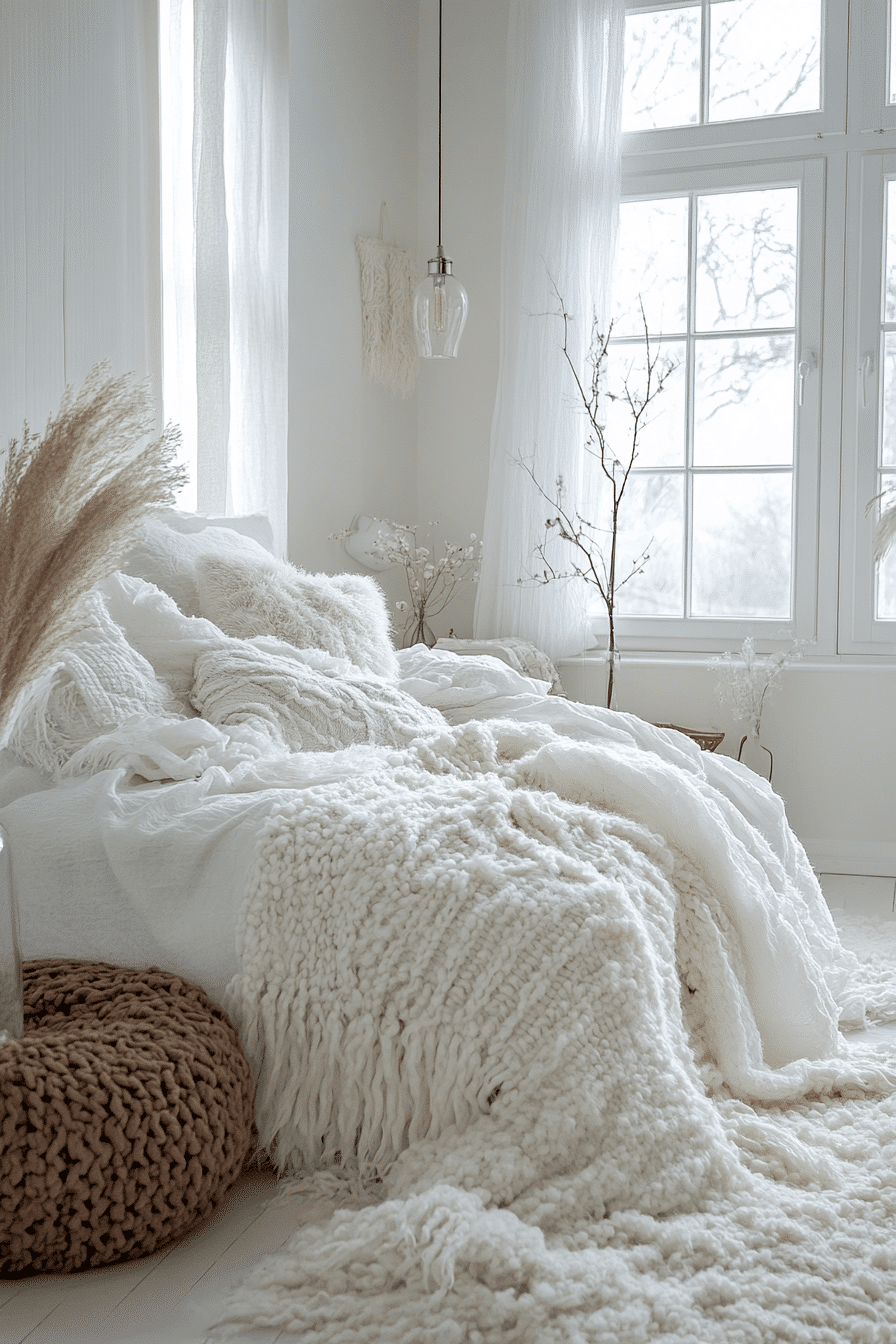 White Boho Bedroom Ideas