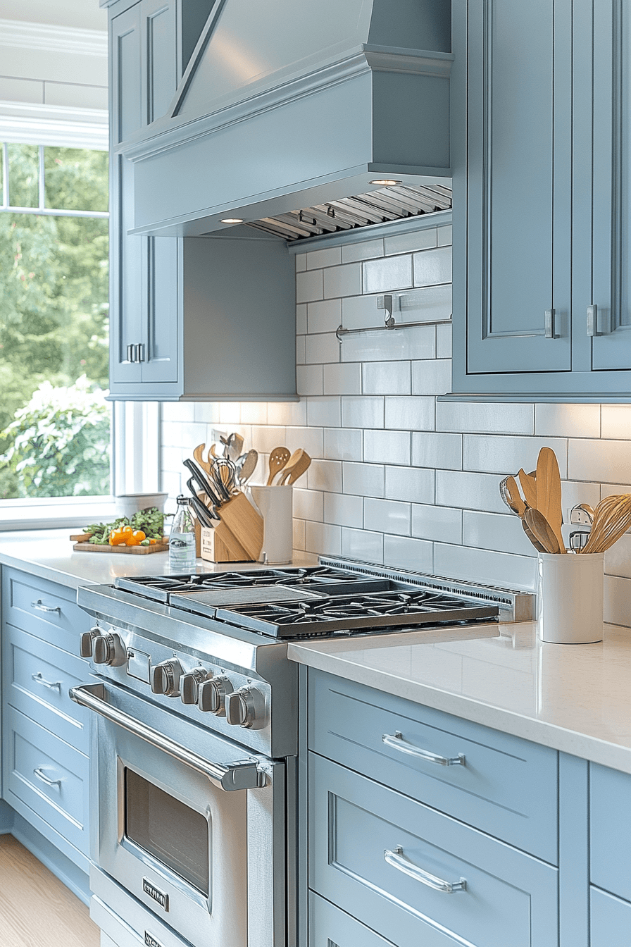 Light Blue Kitchen Cabinets