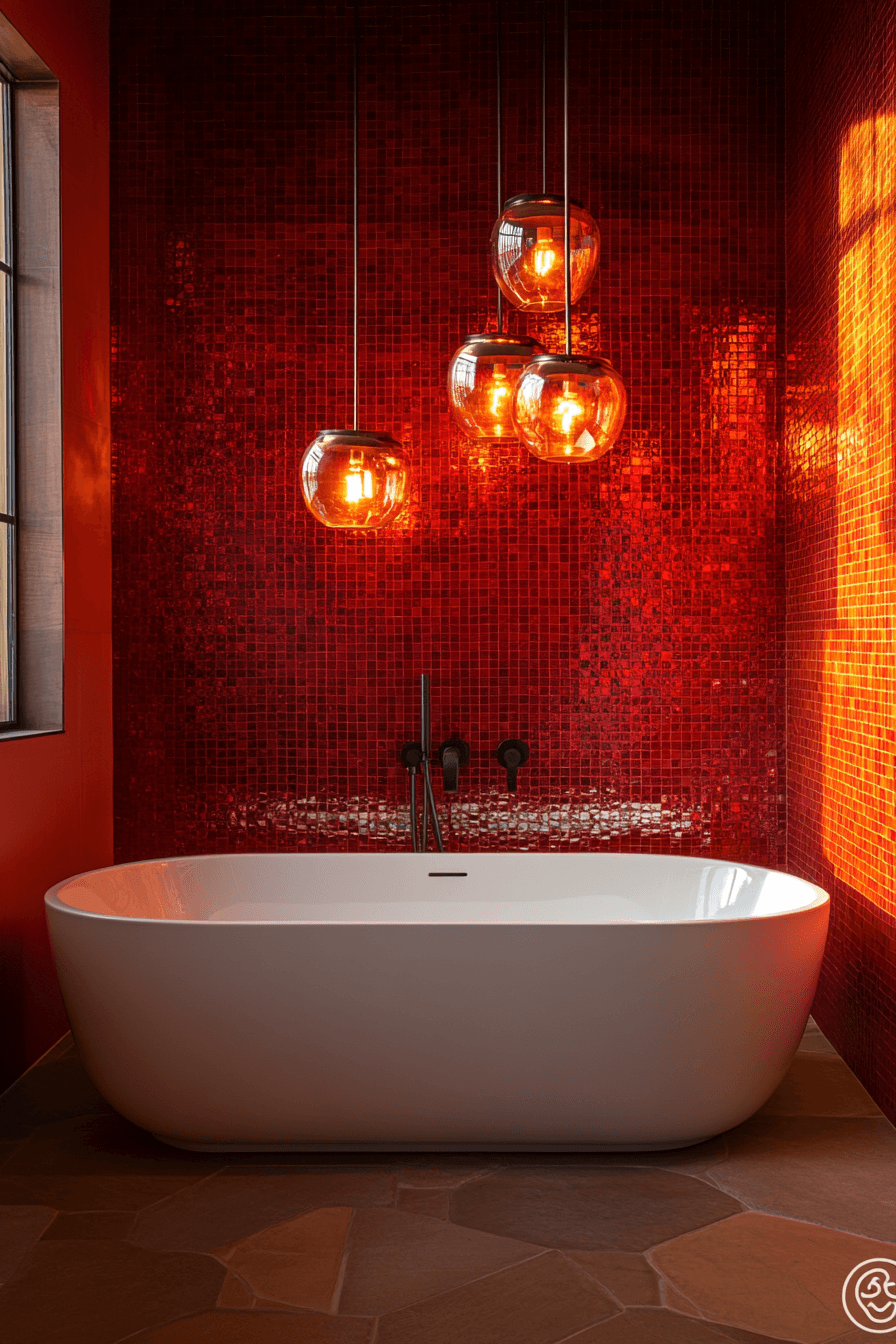 jewel tone bathroom