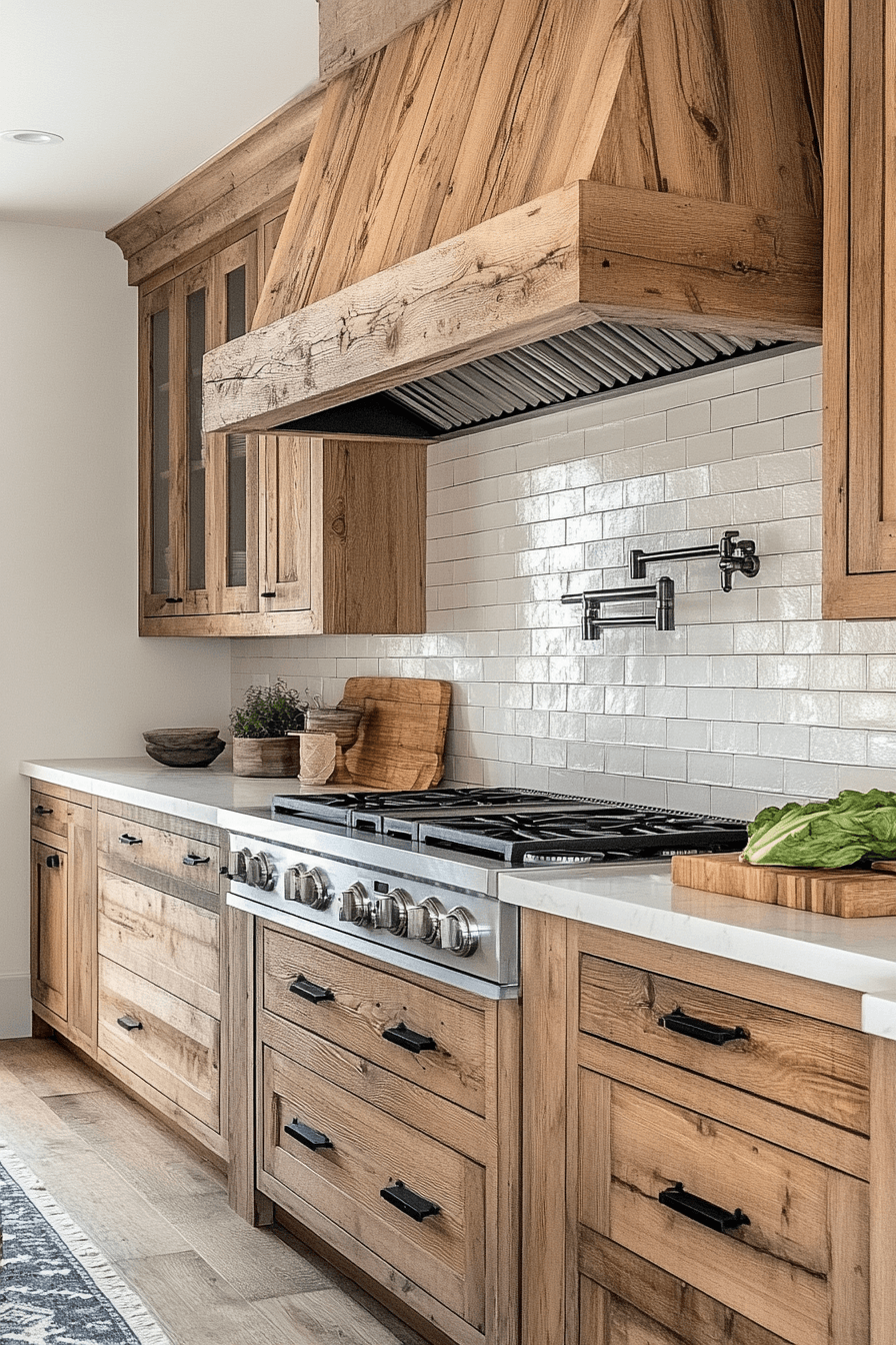 Rustic Farmhouse Kitchen Cabinets