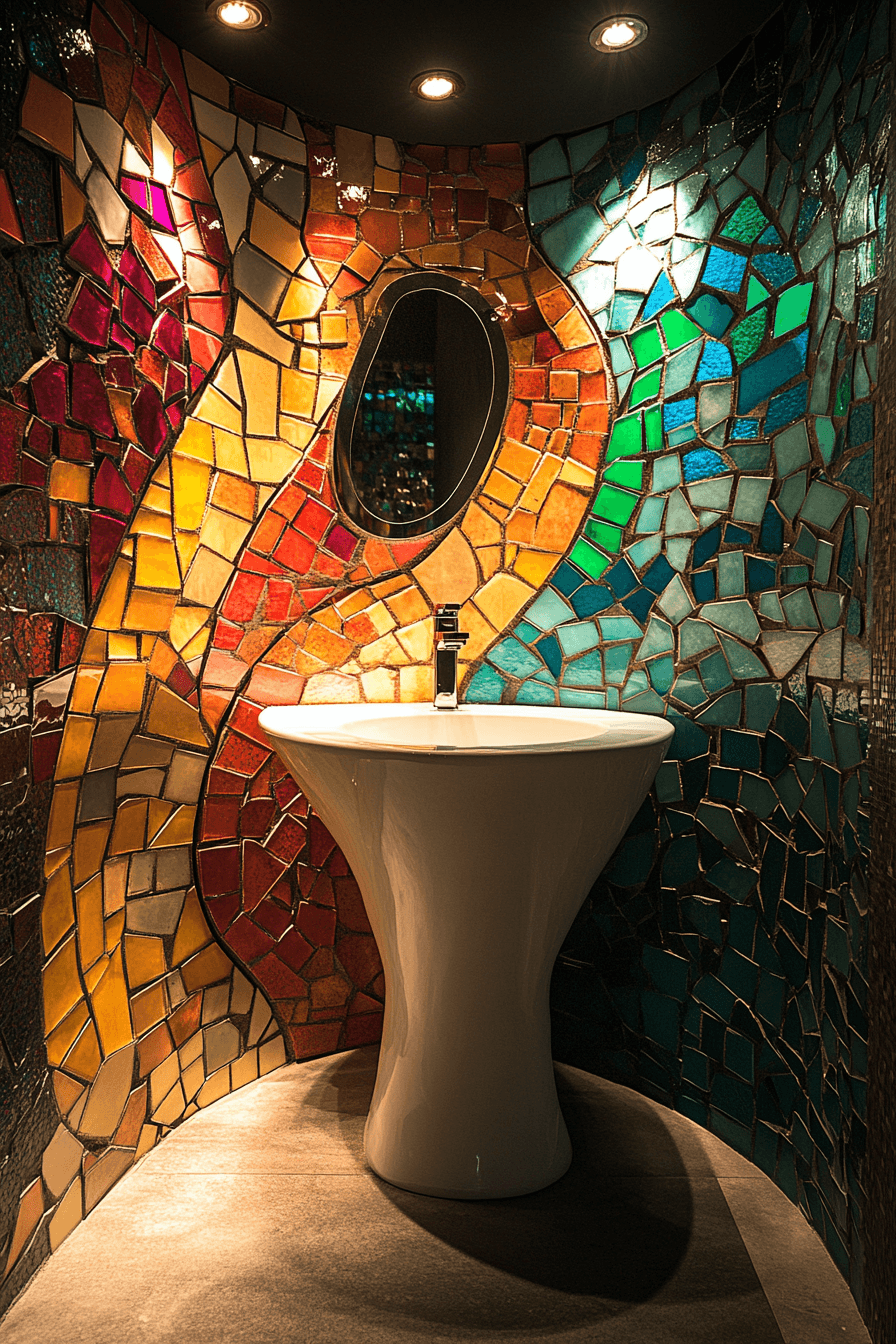 jewel tone bathroom