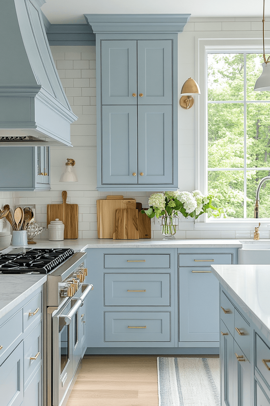 Light Blue Kitchen Cabinets
