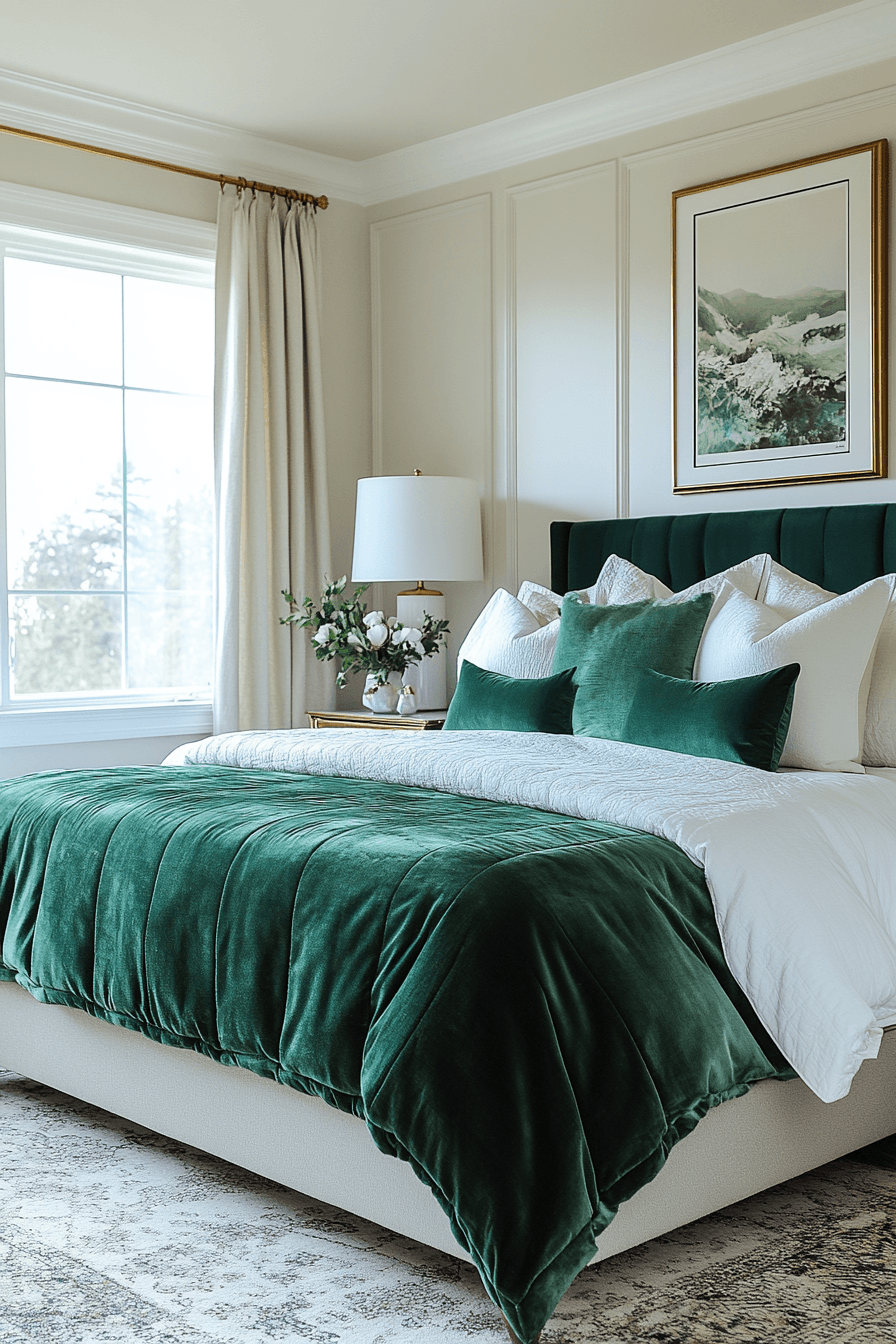 jewel tone bedroom