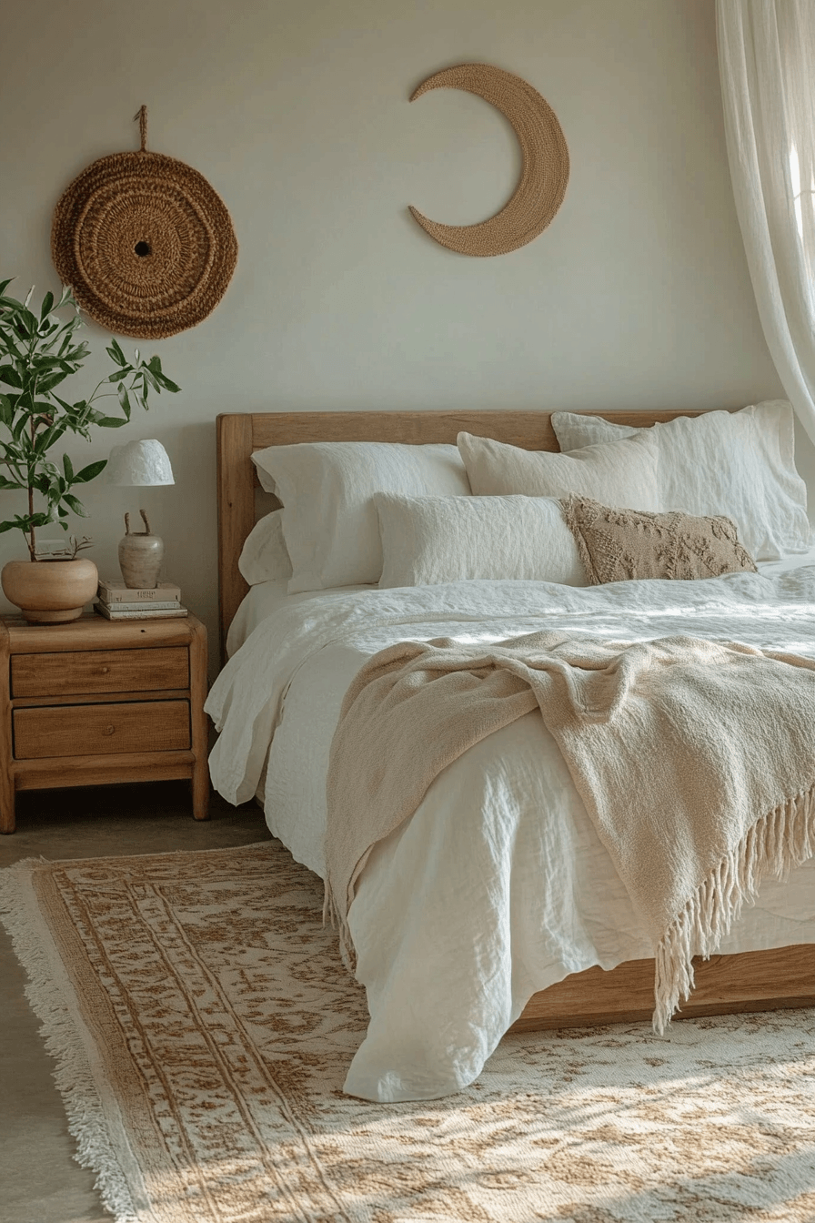 White Boho Bedroom Ideas