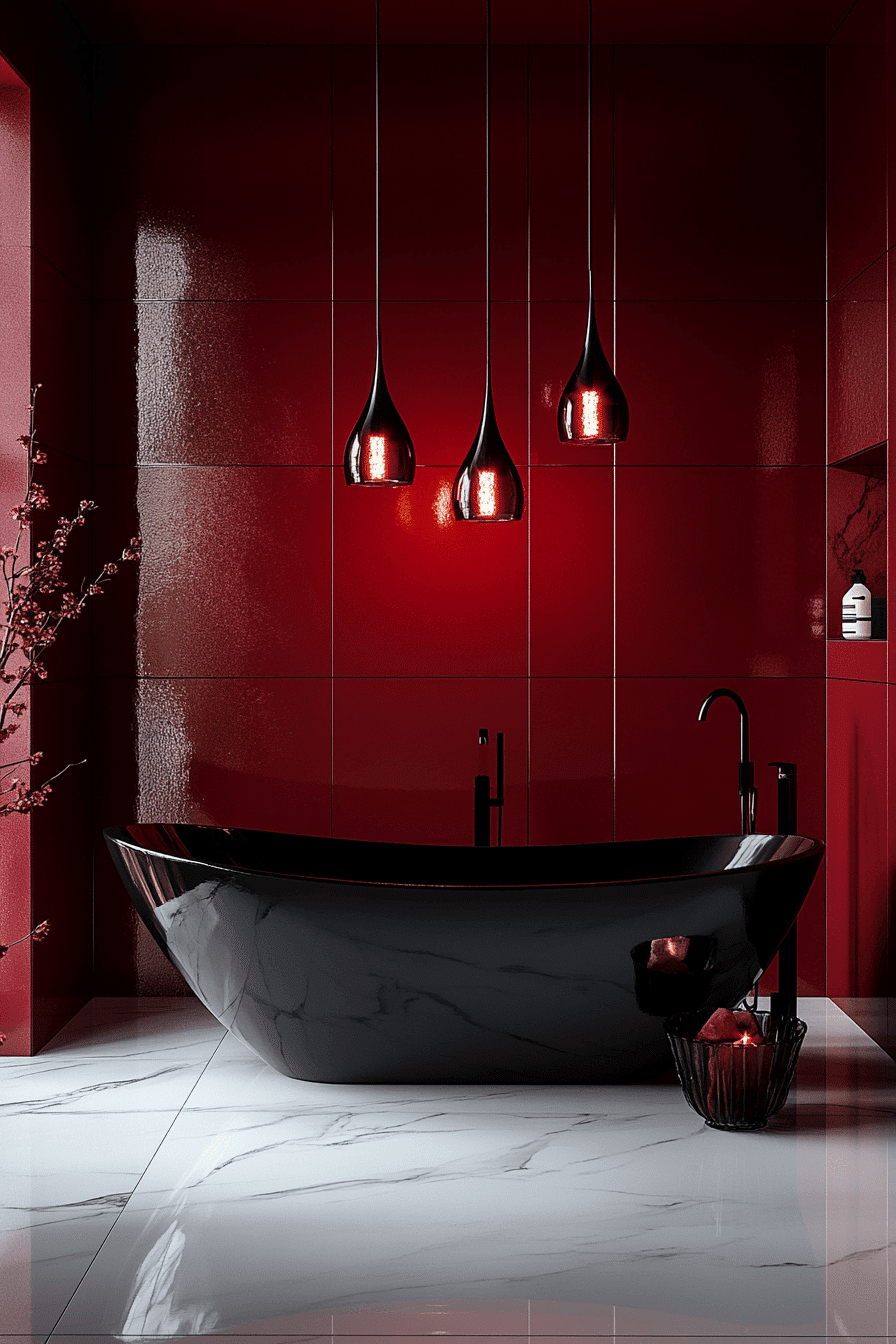 jewel tone bathroom