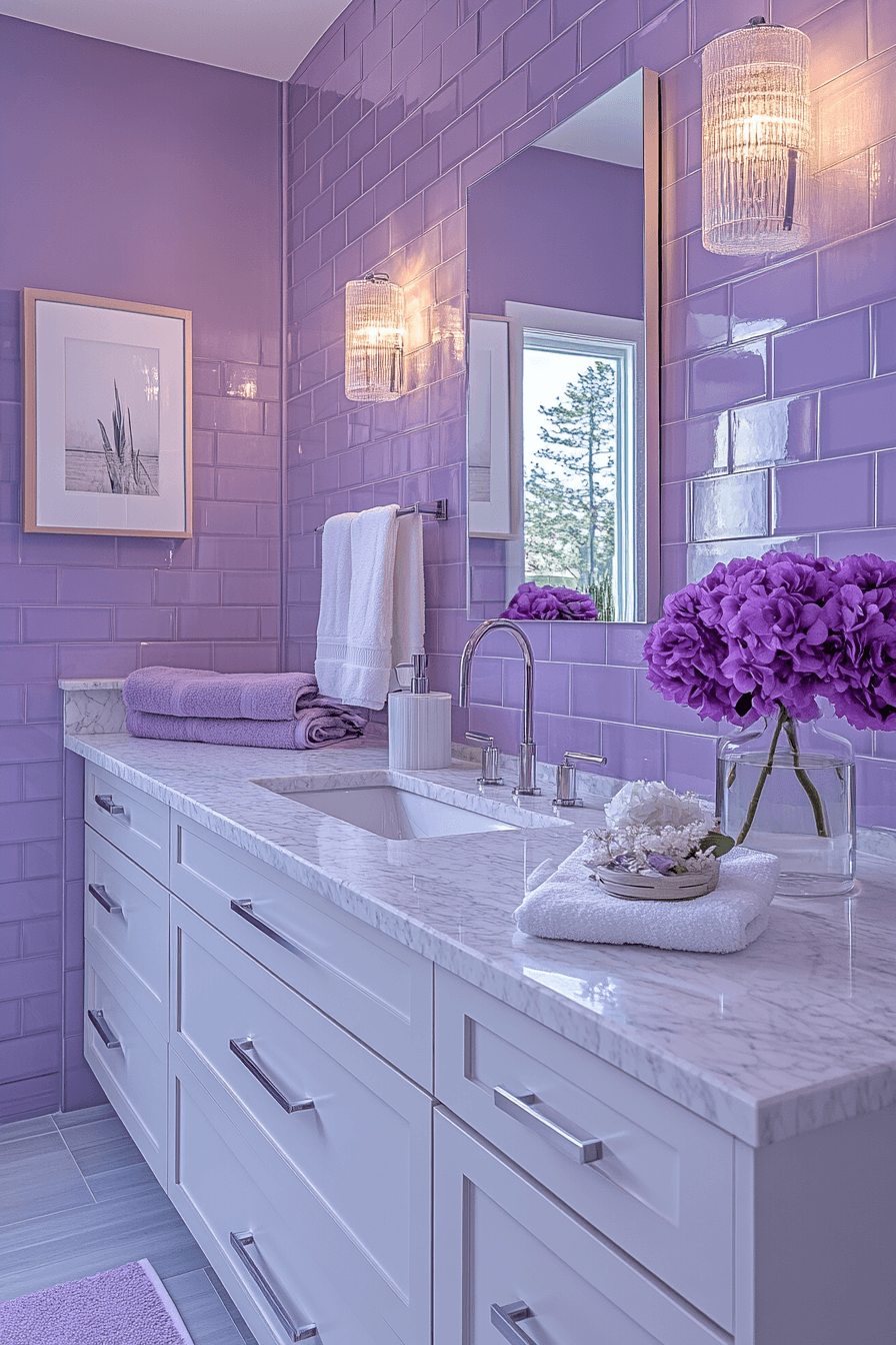 jewel tone bathroom