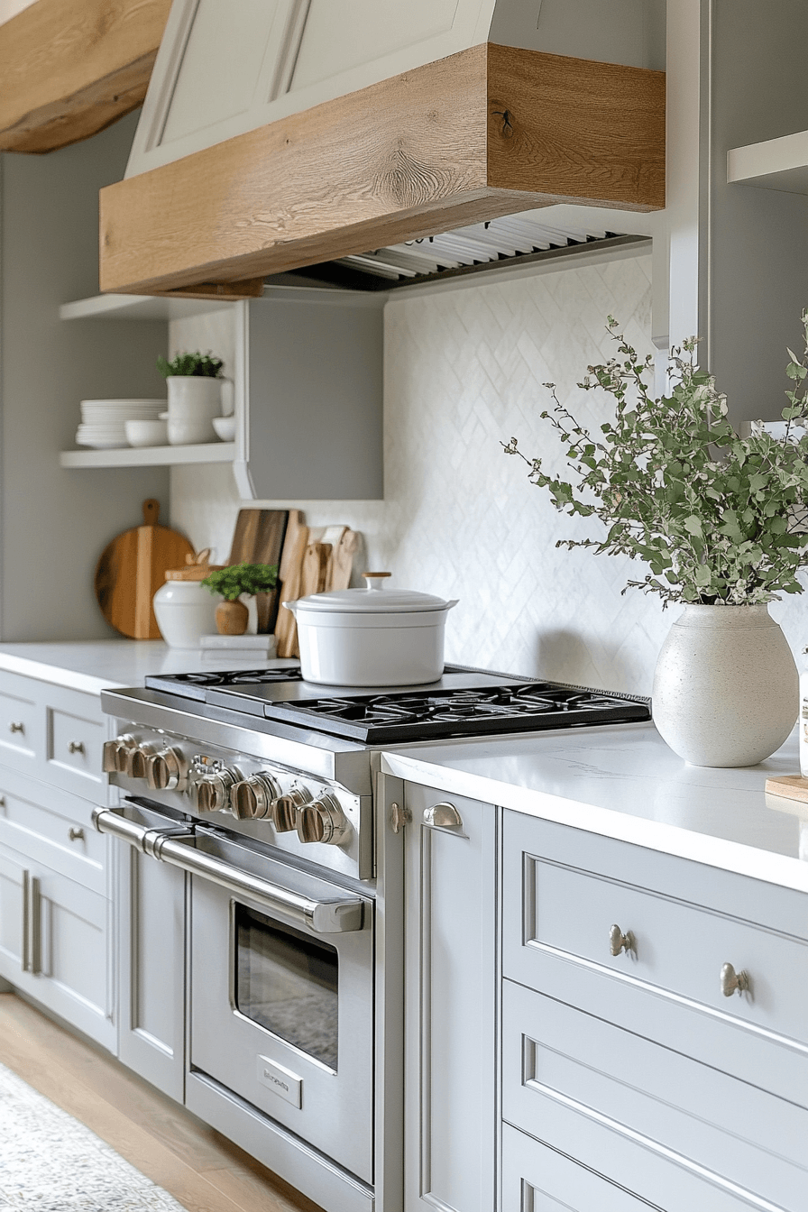 Grey Cabinets White Countertops