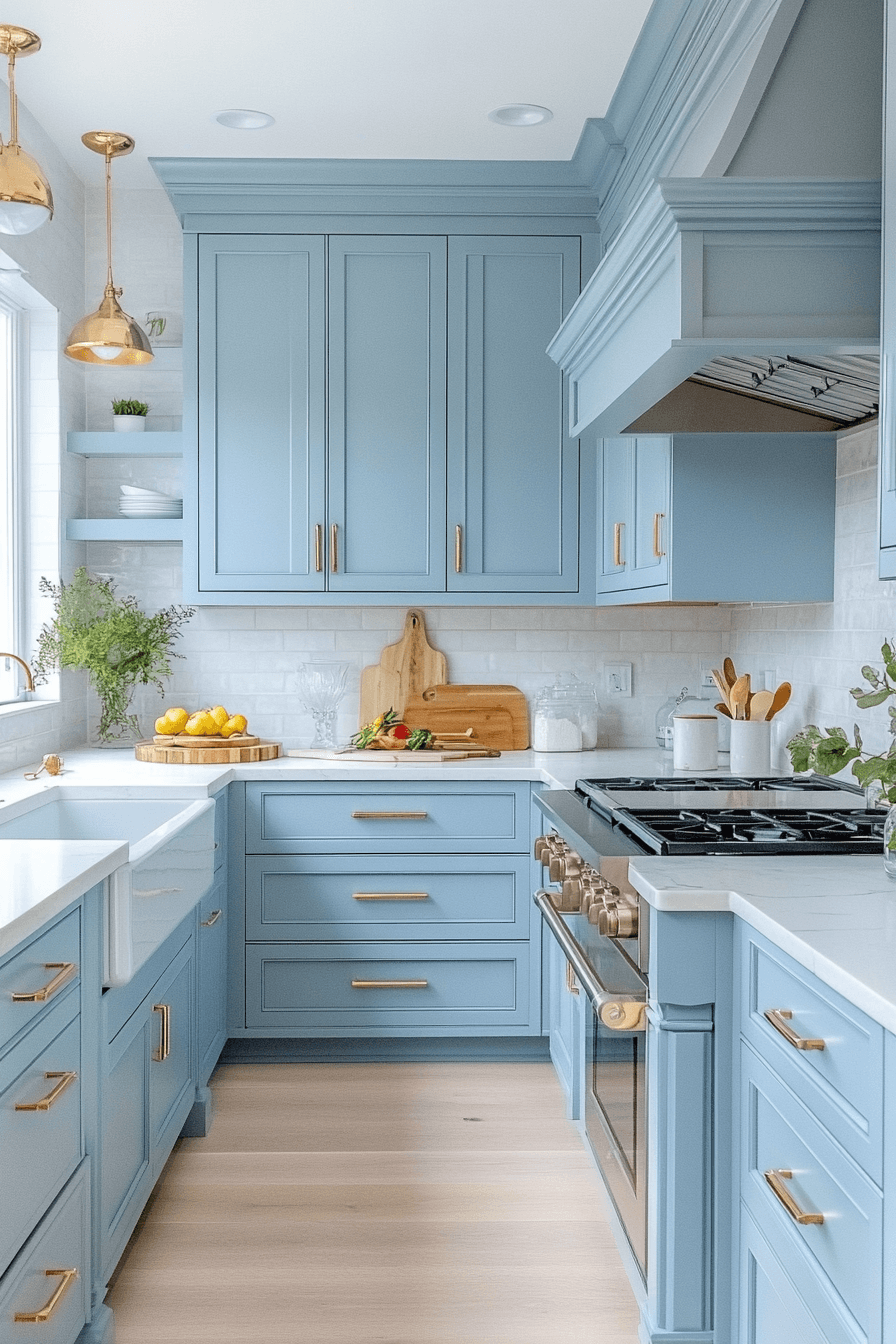 Light Blue Kitchen Cabinets