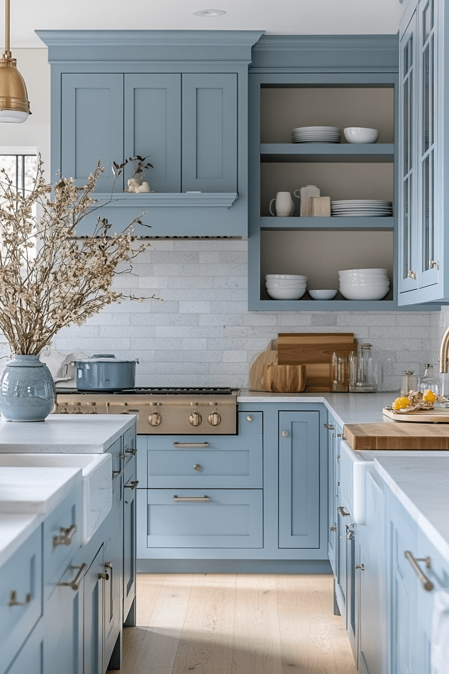Light Blue Kitchen Cabinets
