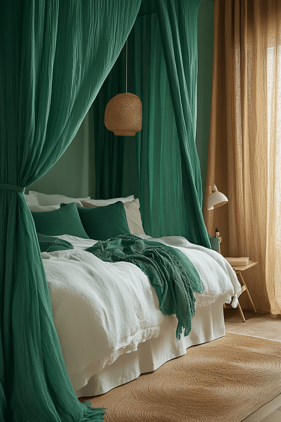 jewel tone bedroom