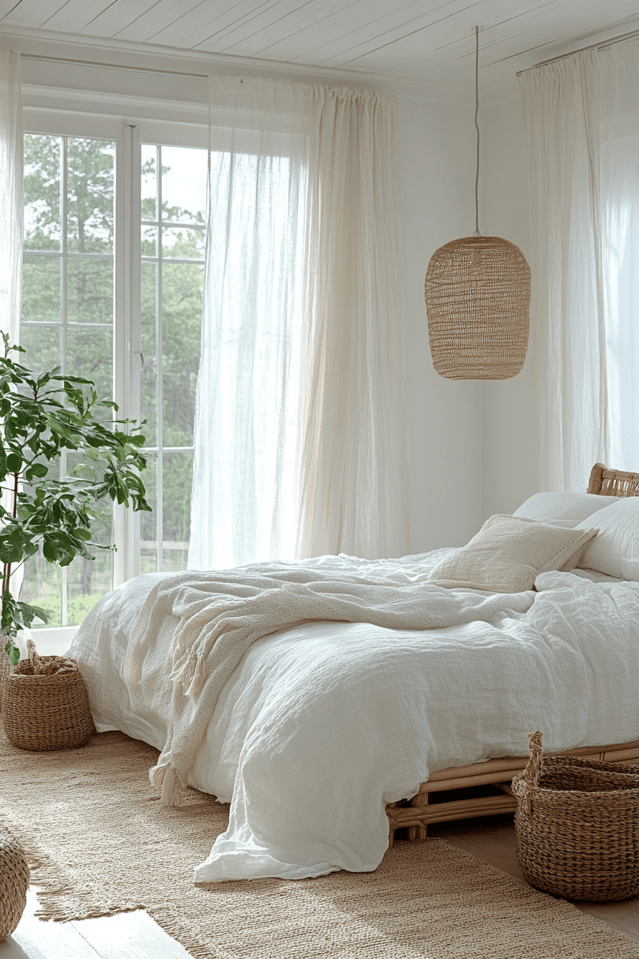 White Boho Bedroom Ideas