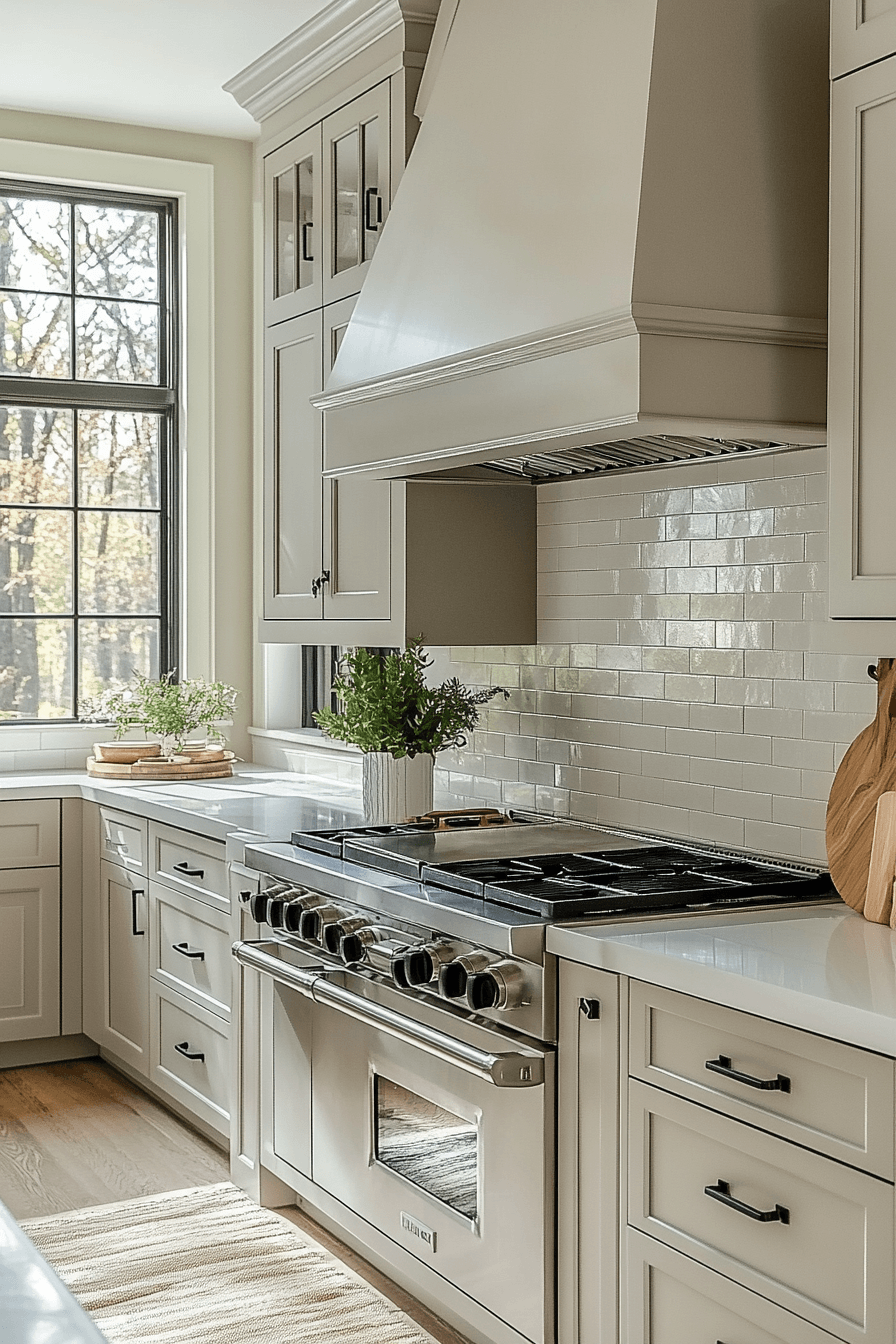 Grey Cabinets White Countertops
