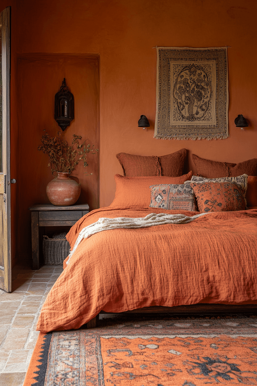 Terracotta Boho Bedroom Ideas