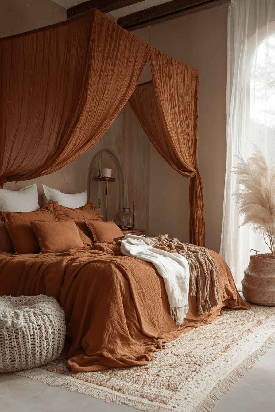 Terracotta Boho Bedroom Ideas