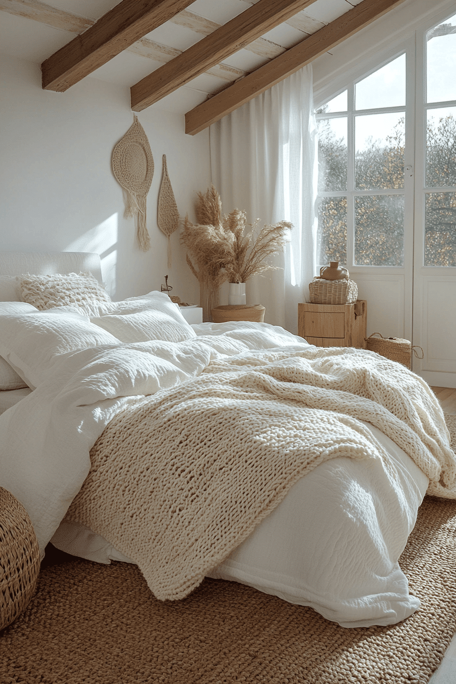 White Boho Bedroom Ideas