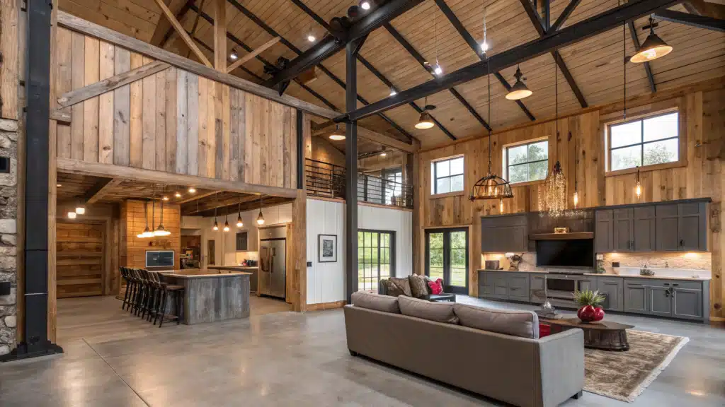 barndominium interior